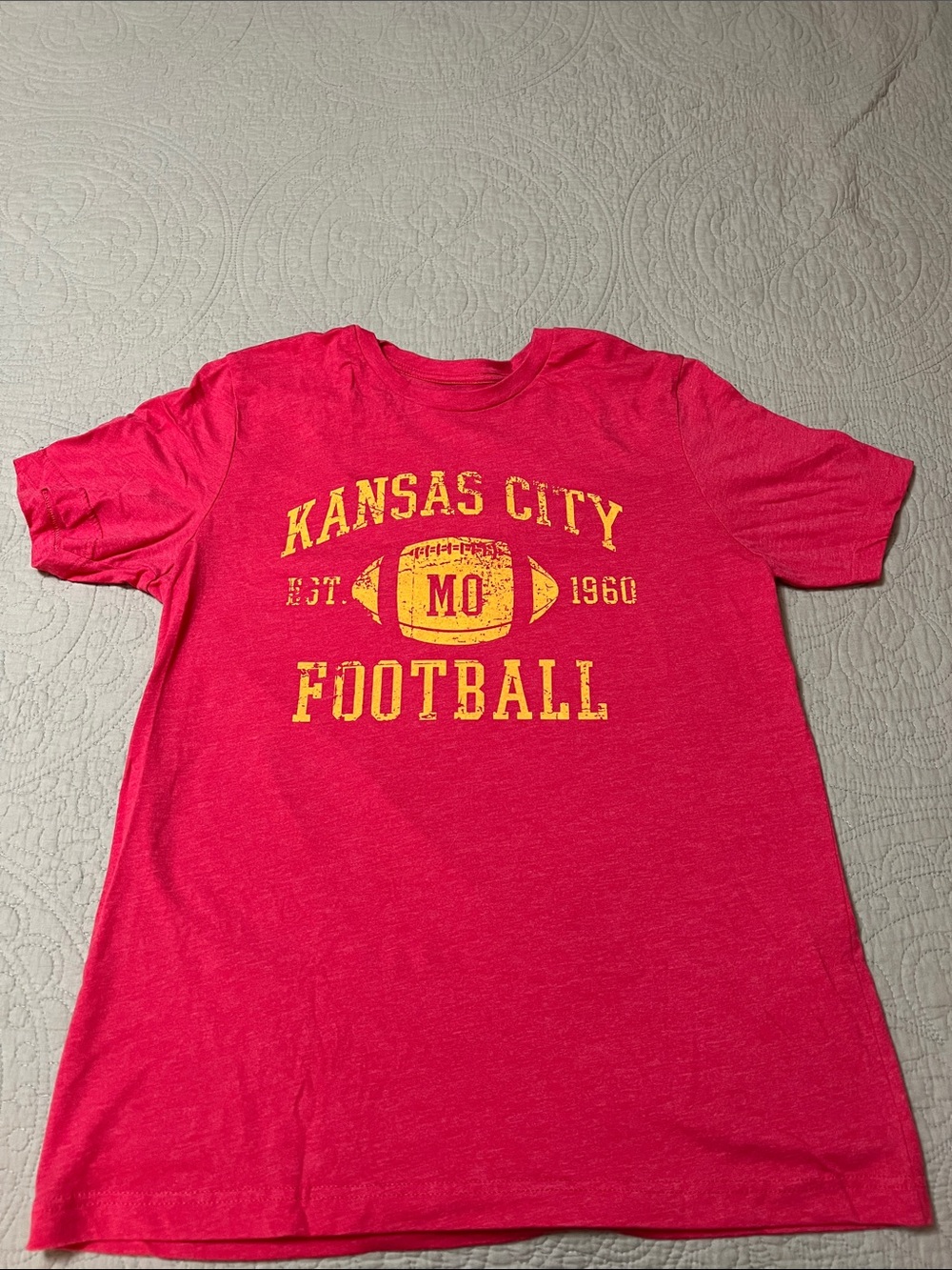 Kansas City Football Graphic T‑Shirt - Red